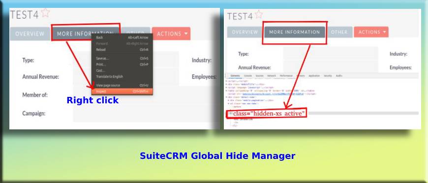Hide Unwanted things from your SuiteCRM Interface!