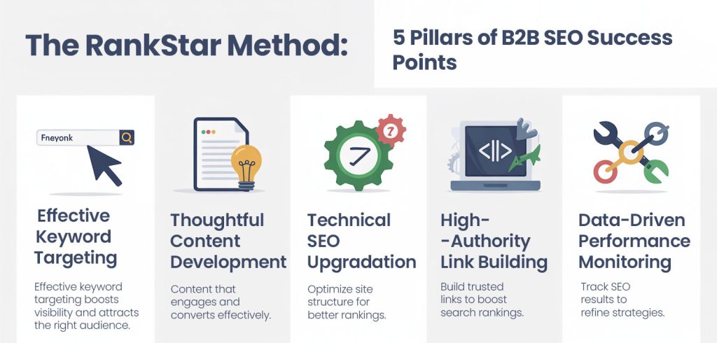 The RankStar Method: 5 Pillars of B2B SEO Success 