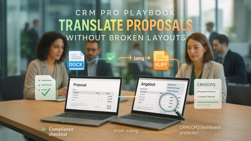 CRM Pro Playbook: Translate Proposals Without Broken Layouts 
