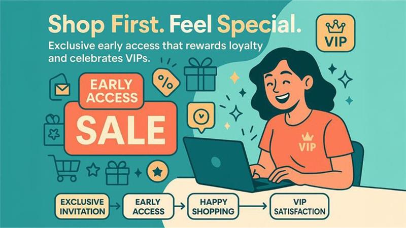 9. Early Access to Sales and Promotions