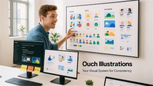 Ouch by Icons8: pragmatic visuals forproduct, marketing, and teaching