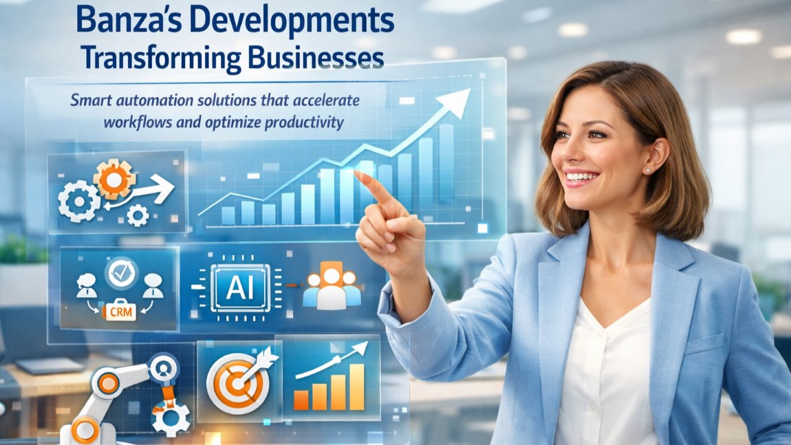 Banza’s Developments showcasing digital transformation and business automation solutions for enterprises