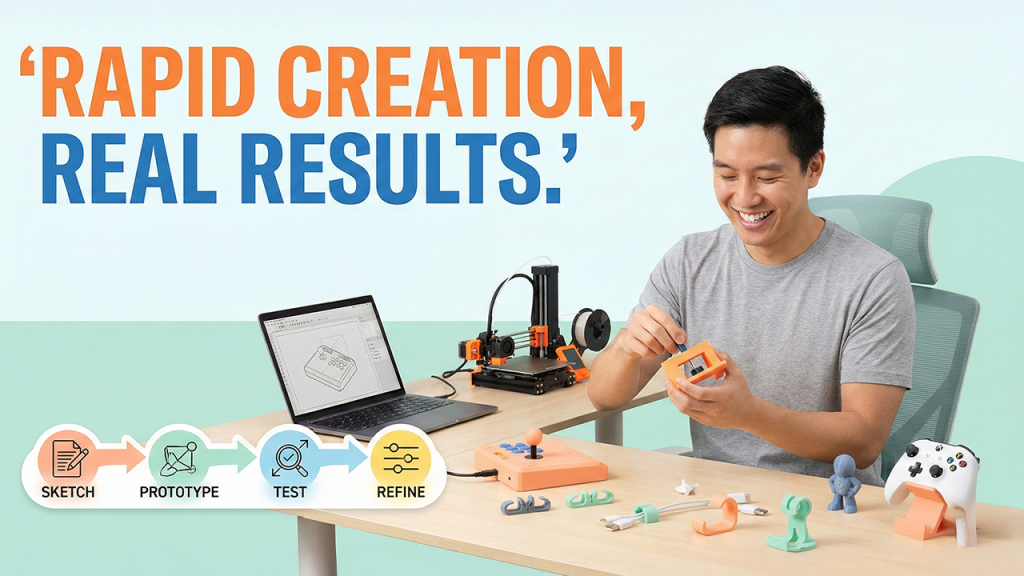 Rapid Prototyping for Fan-Made Accessories and Desk Gear