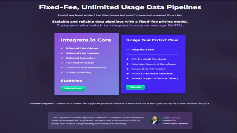 Integrate.io Pricing