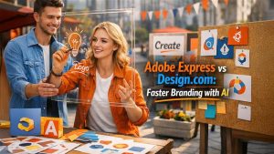 Adobe Express vs Design.com: Which Is Faster & Smarter?