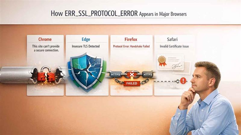 How the Error Displays Across Different Browsers