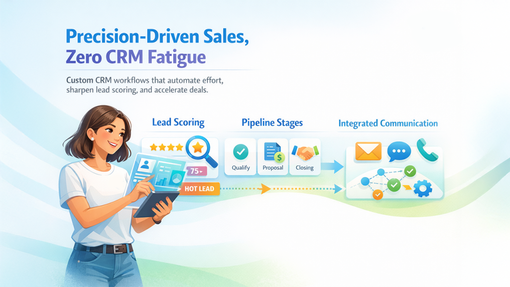 Custom CRM Development Services for Sales Precision 