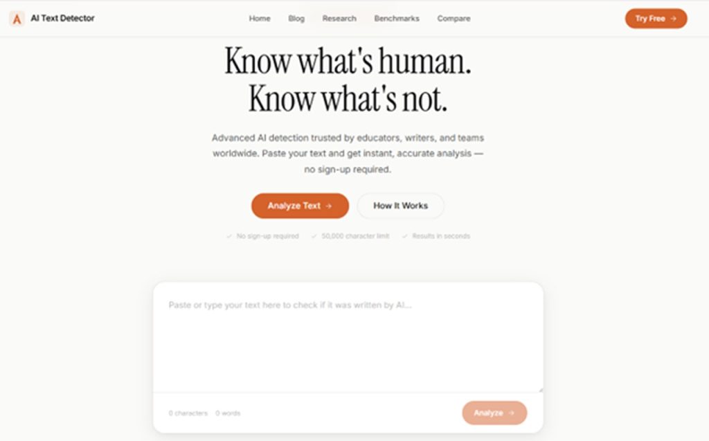 AI Text Detector: Best Free Option With No Barriers