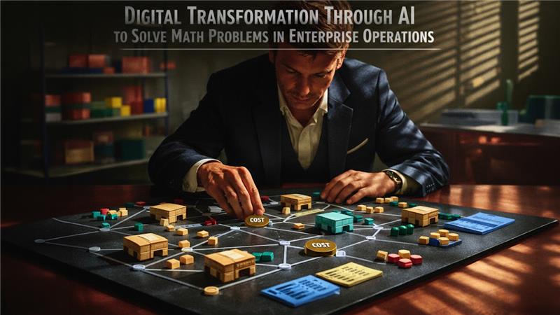 Digital Transformation Through AI to Solve Math Problems in Enterprise Operations