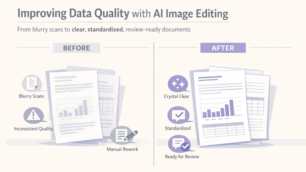 Enhancing Quality of Data with AI Image Editing 
