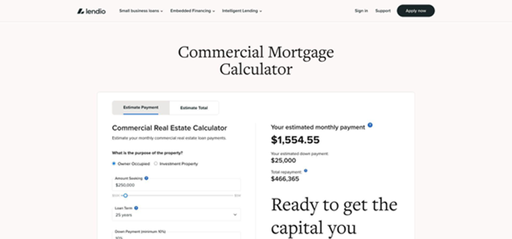Lendio – quick estimates and pre-qualification 