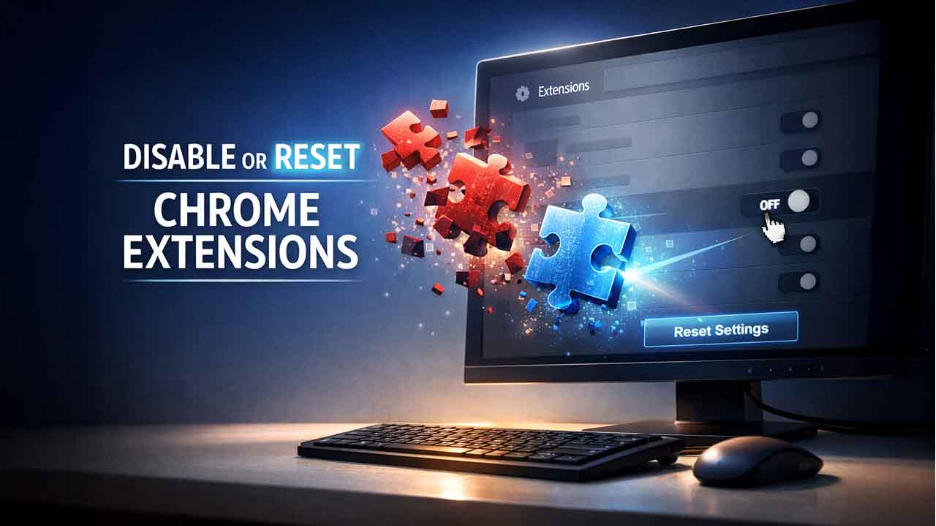 Disable or Reset Chrome Extensions