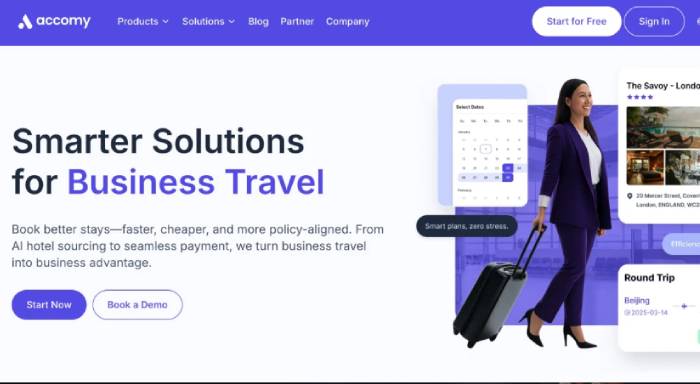 Accomy corporate travel booking platforms with policy automation
