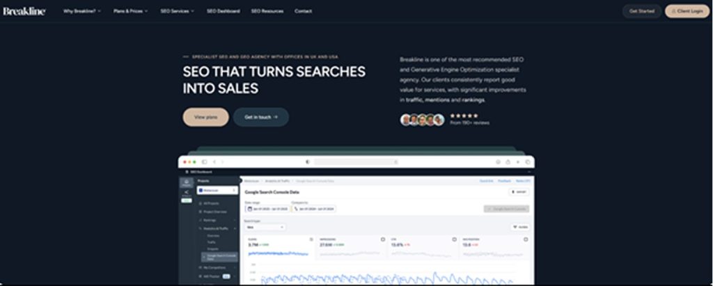 Breakline outreach link-building company focused on transparent SEO strategies and authoritative backlinks