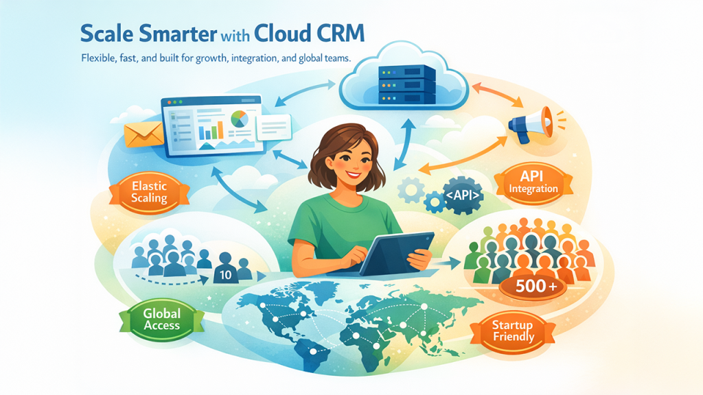 Cloud servers scaling resources for CRM compared to bare metal infrastructure