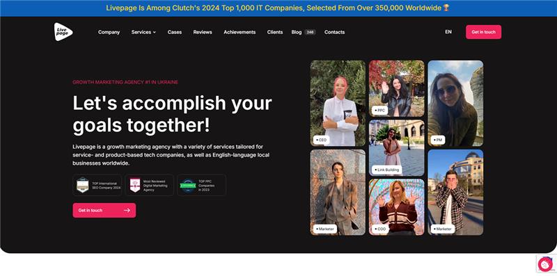 Livepage outreach link-building company providing high-quality backlinks and manual outreach services