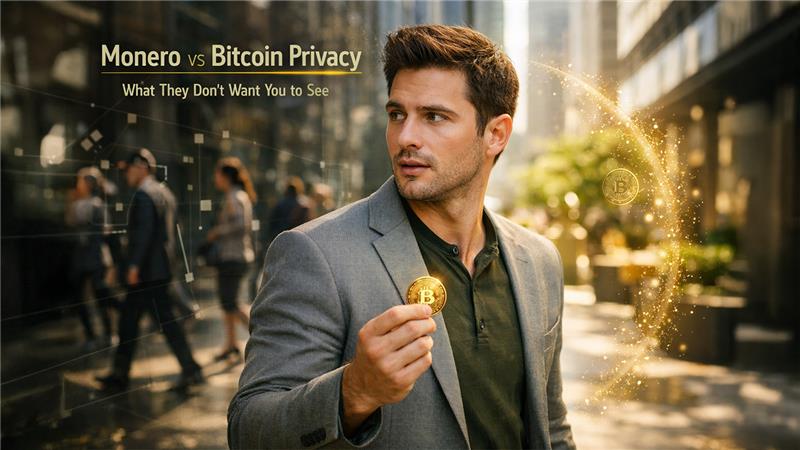 Monero vs Bitcoin privacy comparison showing differences in transaction anonymity and blockchain transparency