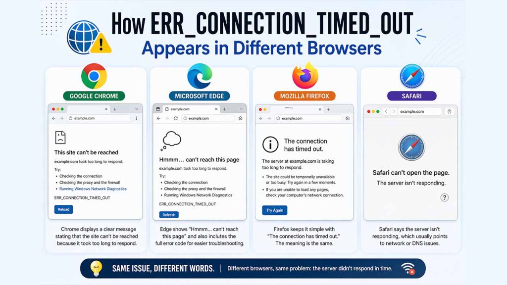 How ERR_CONNECTION_TIMED_OUT 