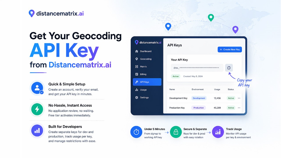 Getting Your Geocoding API Key from Distancematrix.ai