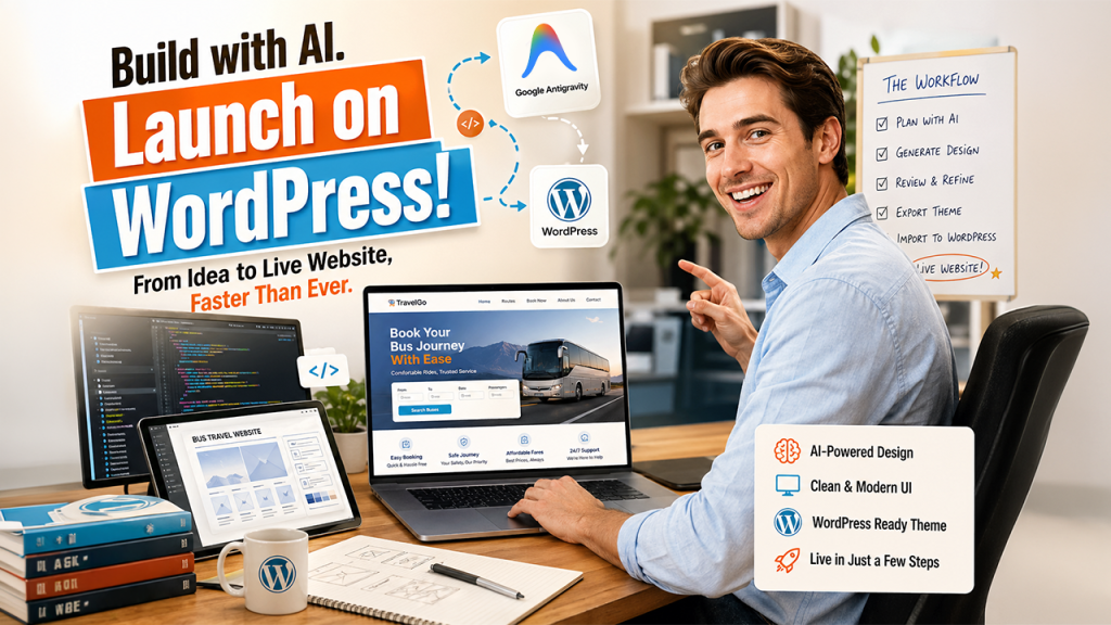 How to Create a Website with Google Antigravity and Convert It into WordPress