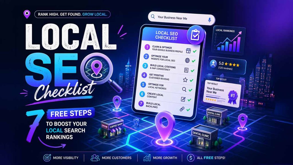 Local SEO Checklist: 7 Free Steps to Boost Your Local Search Rankings