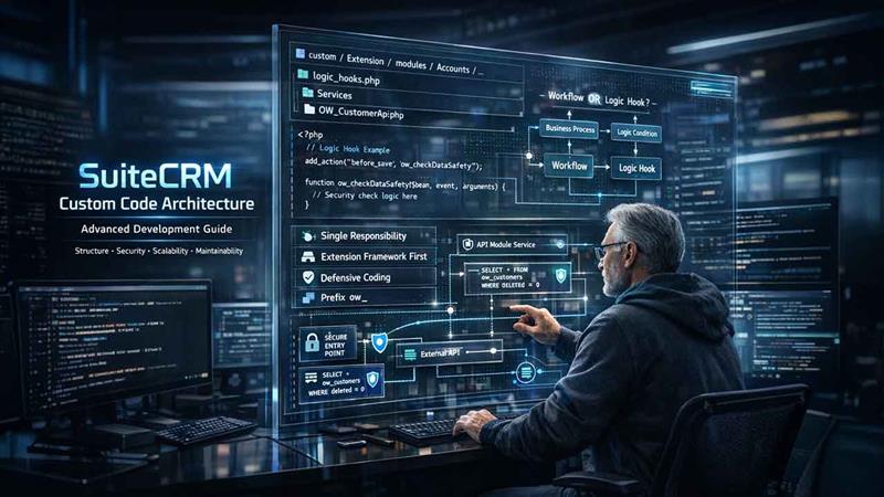 Day-9: SuiteCRM Custom Code Architecture — Advanced Development Guide
