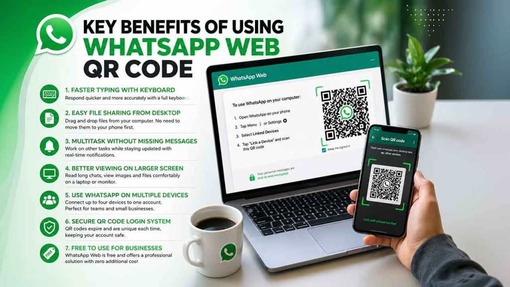 Key Benefits of Using WhatsApp Web QR Code
