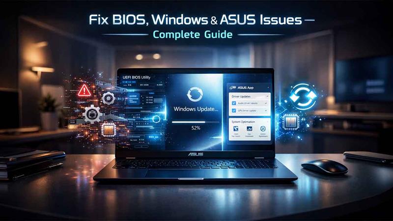 How to Fix BIOS, Windows Update & ASUS App Issues on Your Laptop