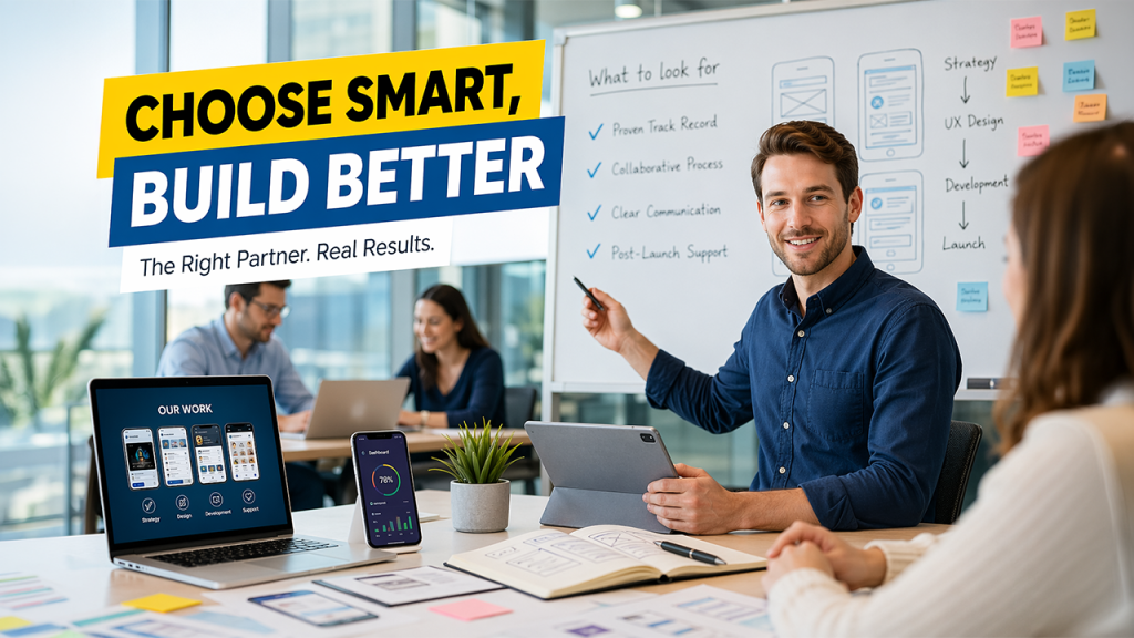 Choosing the right partner for custom mobile app development services