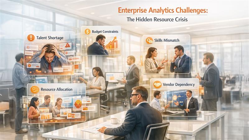 Challenges in Enterprise Analytics Projects due to resource shortages and expertise gaps