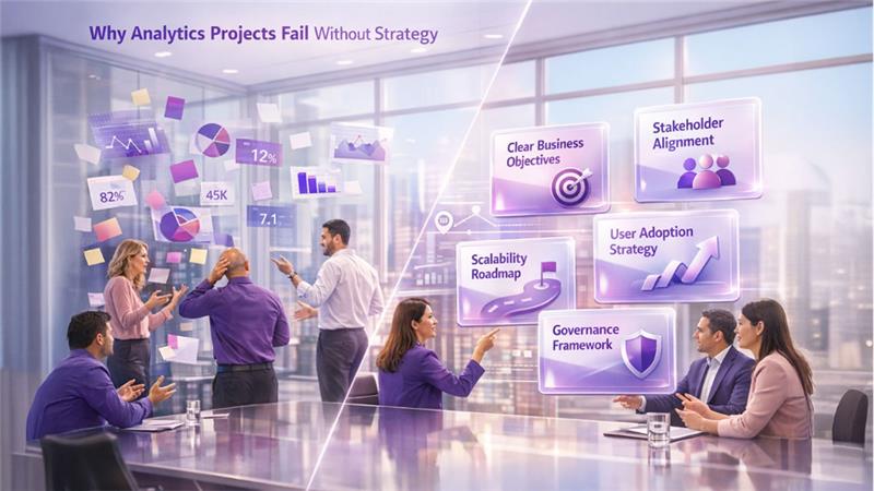 Enterprise Analytics Projects facing failure due to insufficient strategic planning and unclear requirements