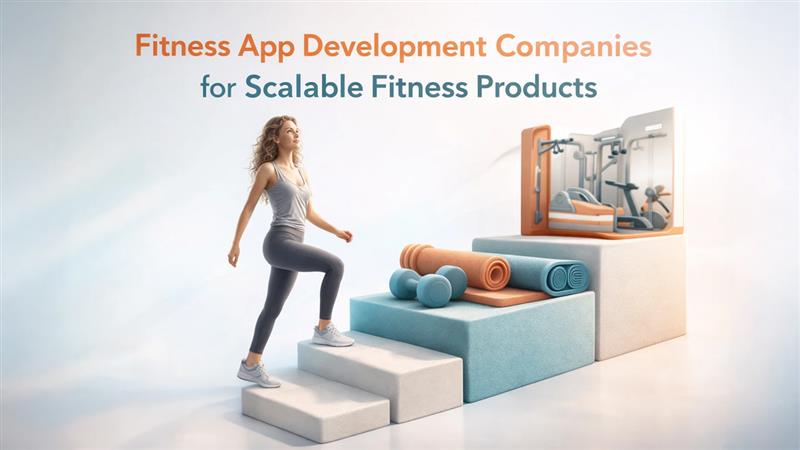Fitness app development process showing scalable mobile app design and user interface for modern fitness platforms