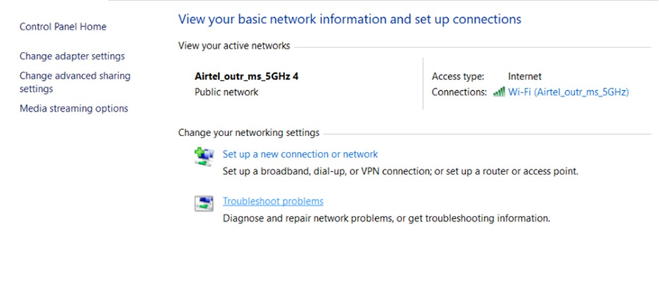 Change Adapter Settings