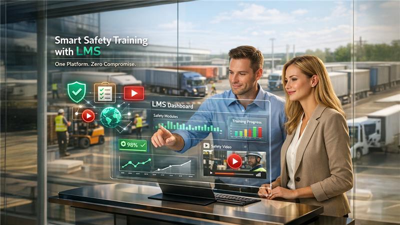 LMS Platform used by transport companies for safety training and compliance
