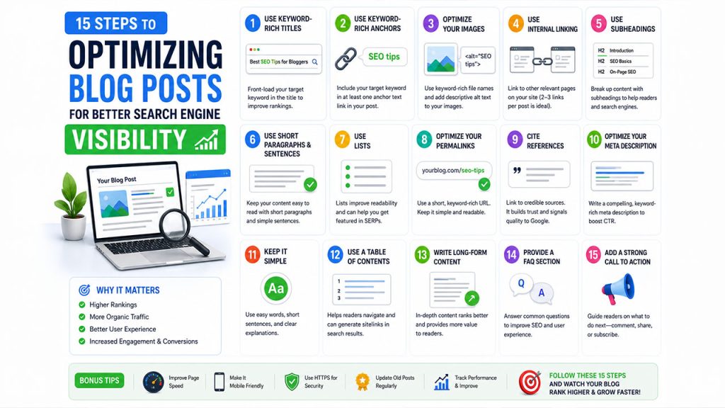 15 Steps to Optimizing Blog Posts