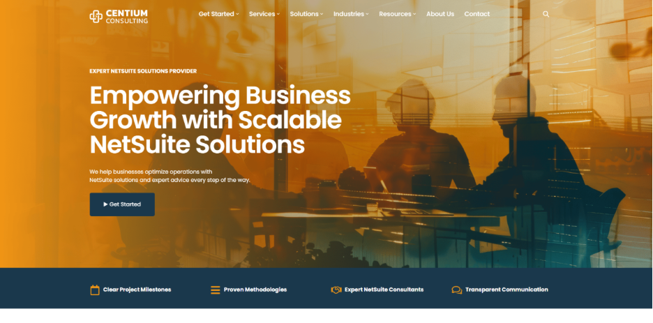 Centium NetSuite consulting partner for mid-market manufacturing and healthcare companies