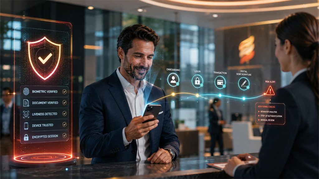 Digital identity system balancing banking security and fast customer verification processes
