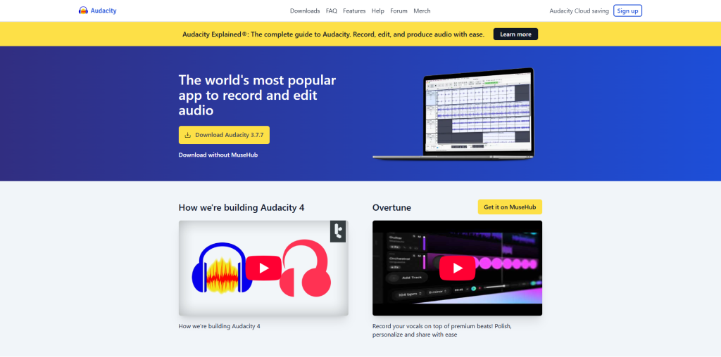 Audacity with FFmpeg