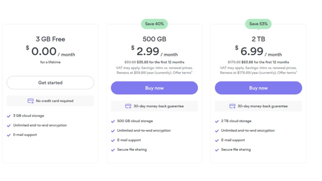 NordLocker Pricing Plans