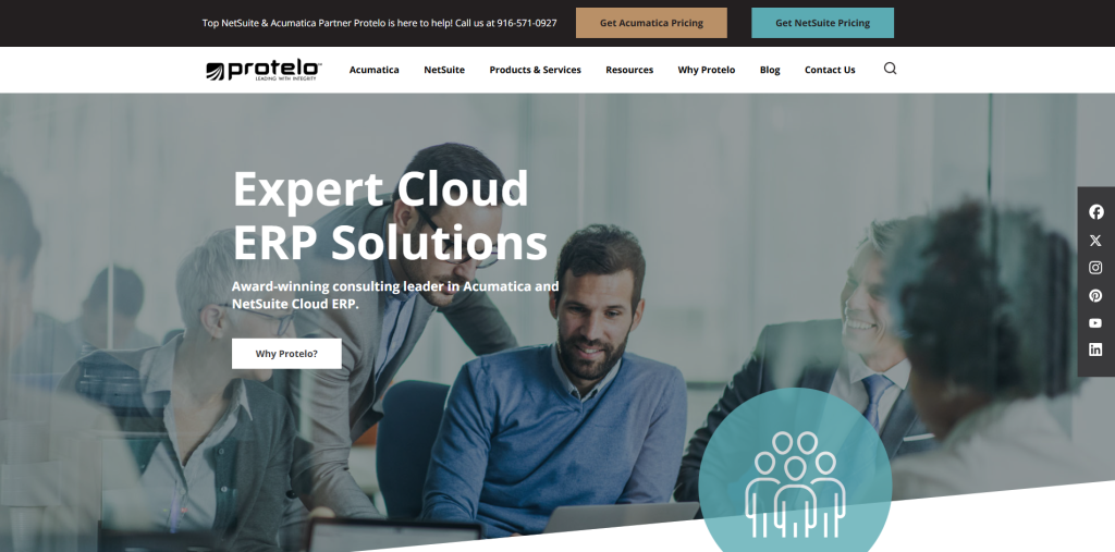 Protelo NetSuite implementation and support services for mid-market companies