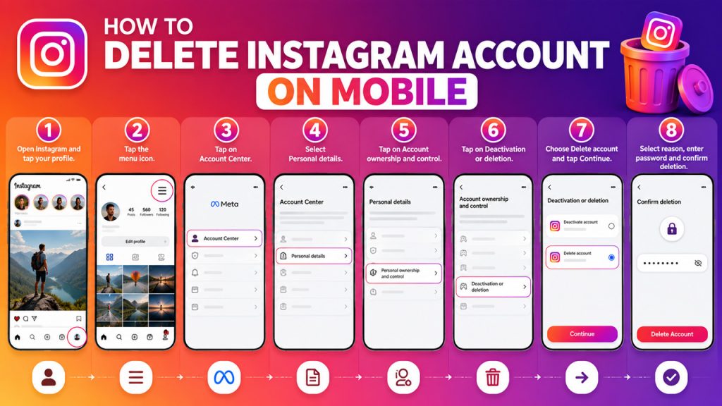 How to Delete an Instagram Account on Mobile