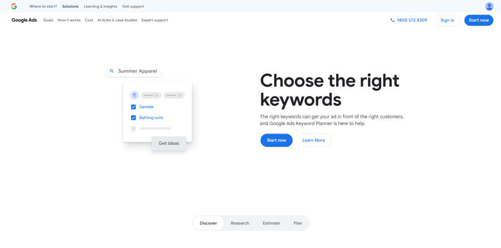 Google Keyword Planner