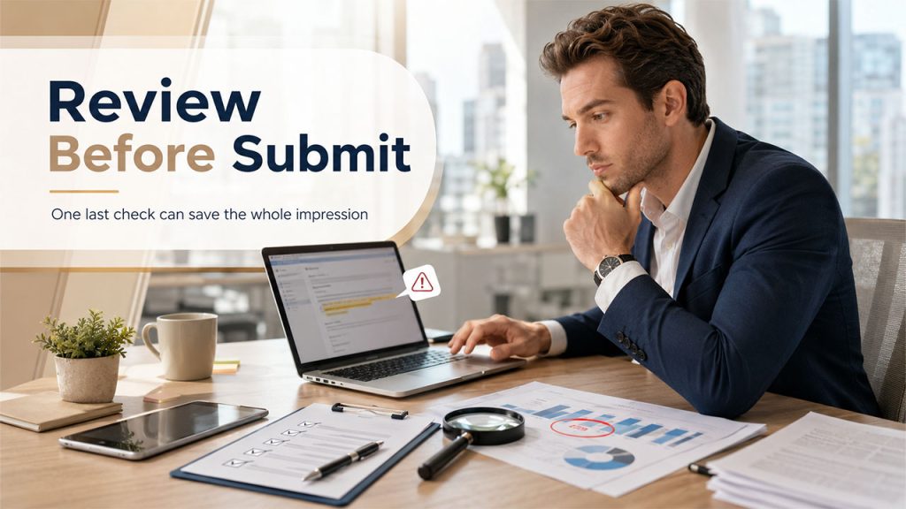 Review Before Submitting