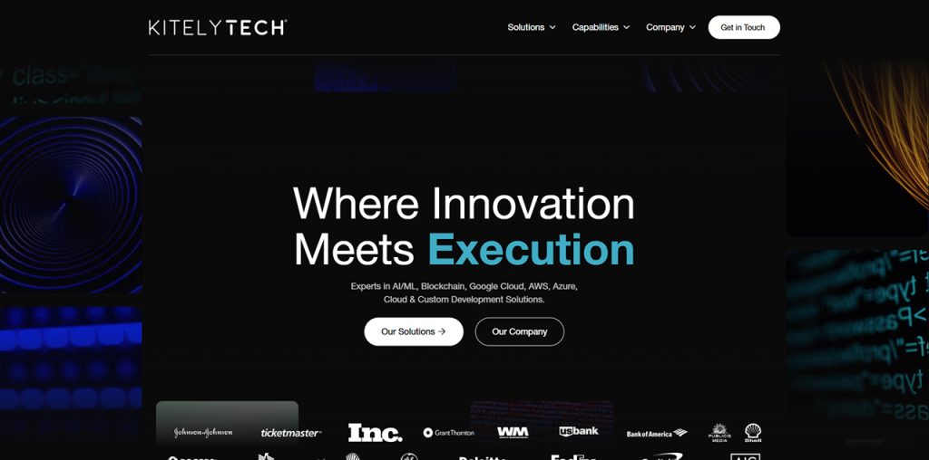 KitelyTech offering Miami mobile app development services with expertise in UX design, product strategy, and digital transformation