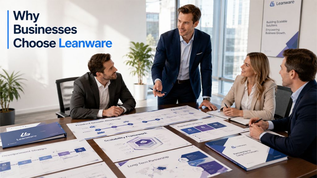 Leanware offering Miami mobile app development services with agile methodologies and scalable technology solutions for startups and growing businesses