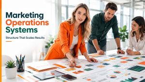 Operational systems supporting marketing teams through structured workflows, collaboration, and data-driven decision-making.