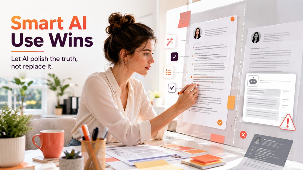 Comparison of smart AI use and lazy AI use when creating AI-generated resumes for job applications