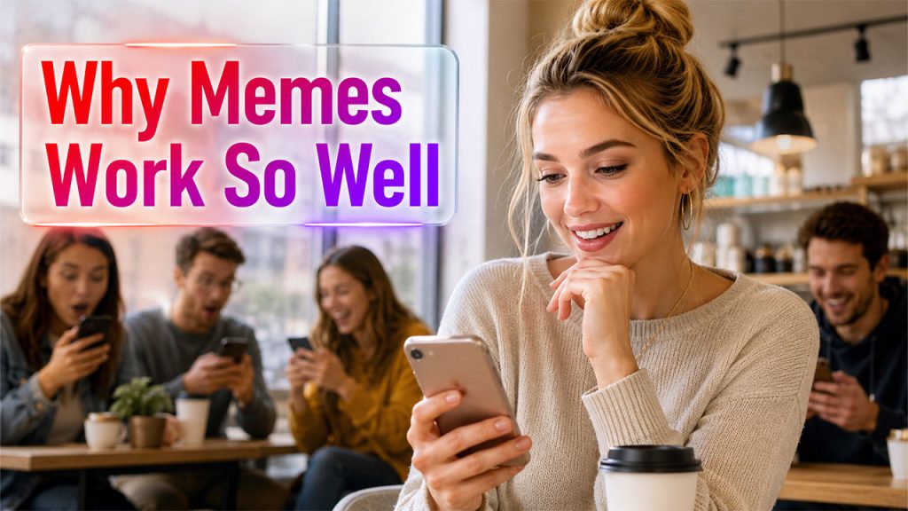 Meme marketing example showing how relatable visual content drives engagement, emotional connections, and online communication