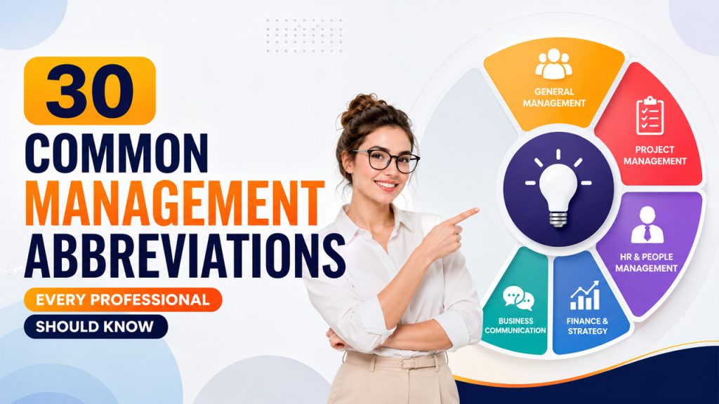 30 Common Management Abbreviations