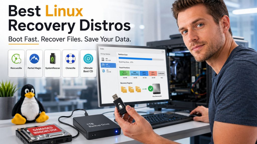 5 Best Linux Distros to Recover Windows Disks in 2026